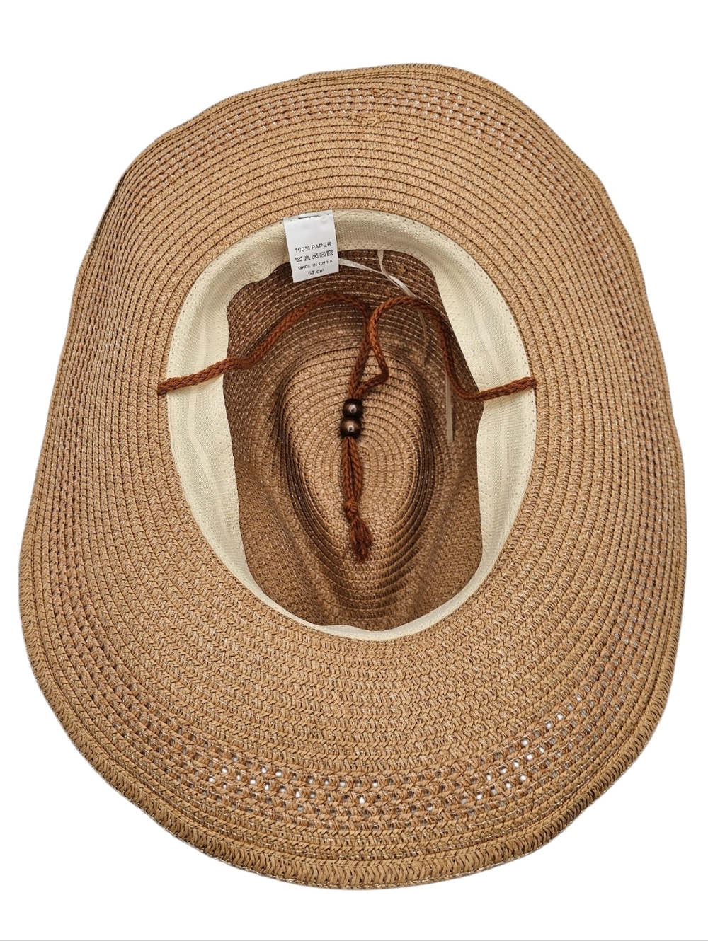 Unisex Western Sunshade Beach Straw Cowboy Hat - Picture 4 of 4